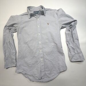 Polo by Ralph Lauren Navy and White Plaid Shirt